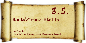 Bartánusz Stella névjegykártya